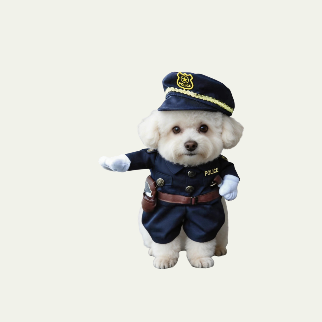 Pirate & Police Pet Costume — Funny Cosplay Outfit for Dogs & Cats