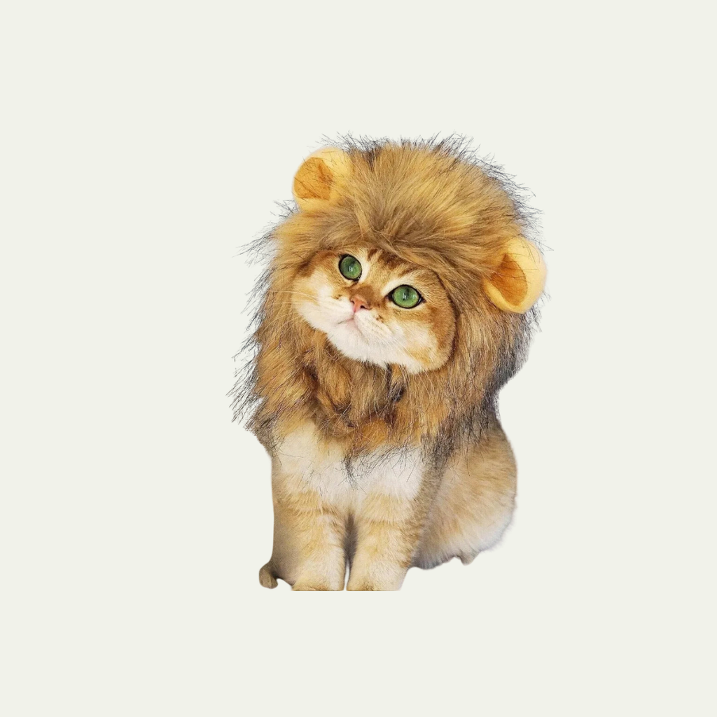 Lion Mane Costume for Cats & Dogs — Washable Halloween Headpiece
