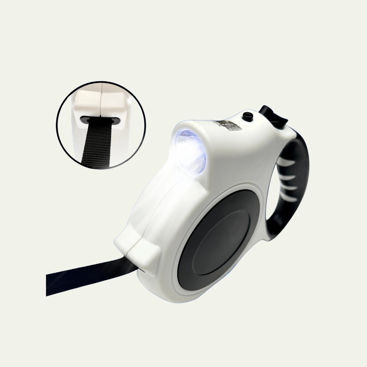 Illuminated Retractable Dog Leash — 16ft Night-Walk Leash for Medium & Large Dogs