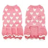 Red Heart Knit Dog Sweater — Cozy Sweater Dress for Small & Medium Dogs