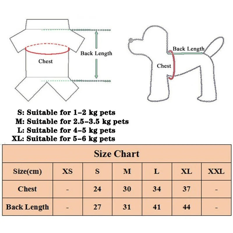 Winter Knit Dog Sweater Vest — Warm Cozy Coat for Small Dogs