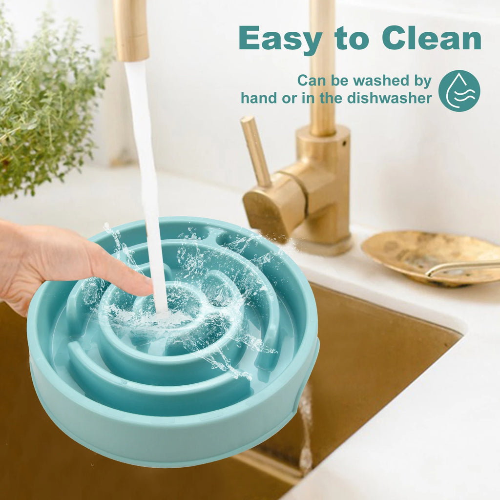 Maze-Style Slow Feeder Bowl — Anti-Gulping Pet Dish for Dogs & Cats