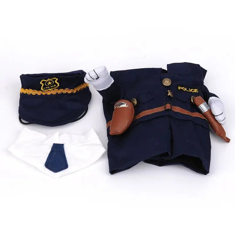 Pirate & Police Pet Costume — Funny Cosplay Outfit for Dogs & Cats