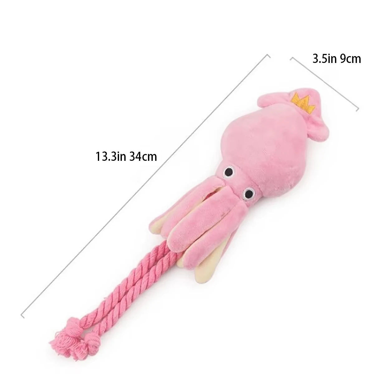 Octopus Rope Chew Toy — Squeaky Interactive Toy for Dogs & Cats