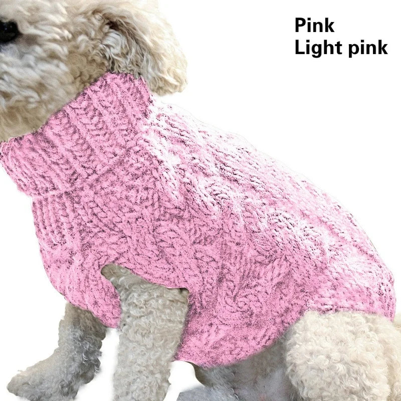 Winter Knit Dog Sweater Vest — Warm Cozy Coat for Small Dogs