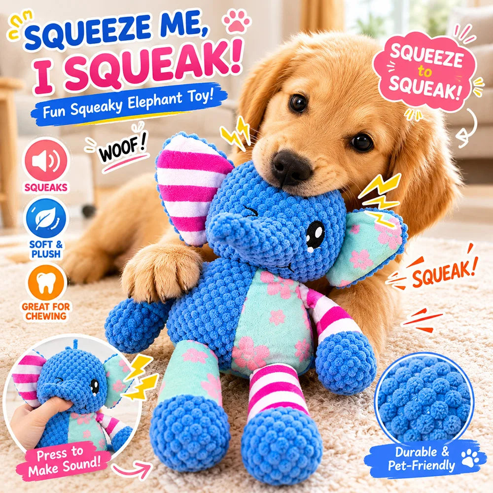 Anxiety-Relief Plush Toy with Squeaker — Soft Companion for Dogs & Cats