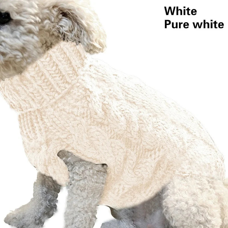 Winter Knit Dog Sweater Vest — Warm Cozy Coat for Small Dogs