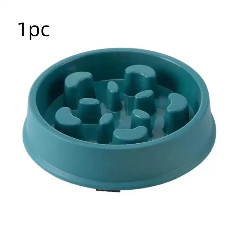 Anti-Choke Slow Feeder Bowl for Dogs & Cats — Anti-Tip Base