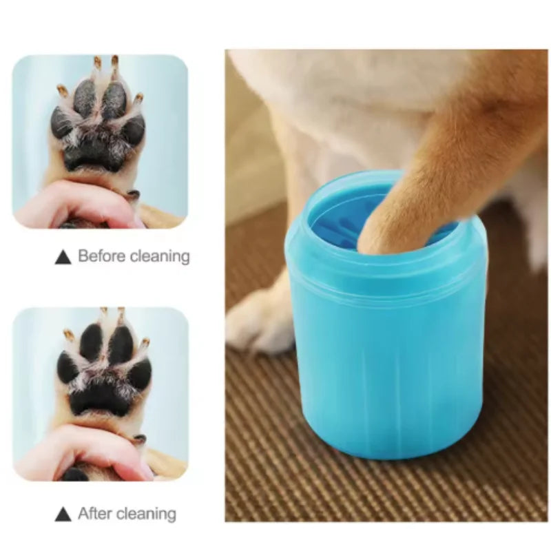 Portable Dog Paw Cleaner Cup — Soft Silicone Paw Washer