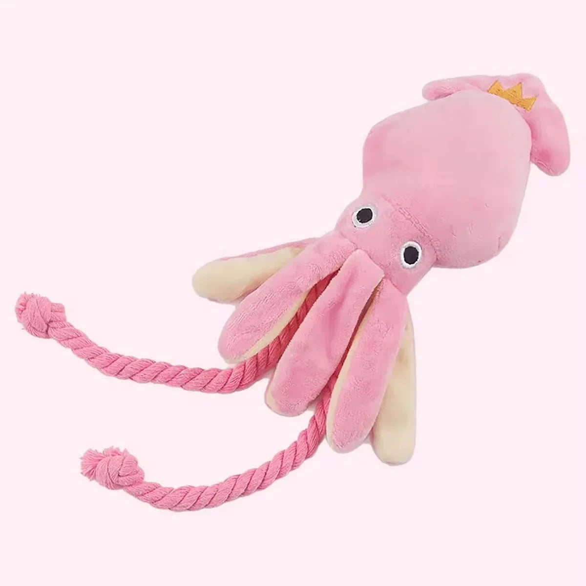 Octopus Rope Chew Toy — Squeaky Interactive Toy for Dogs & Cats