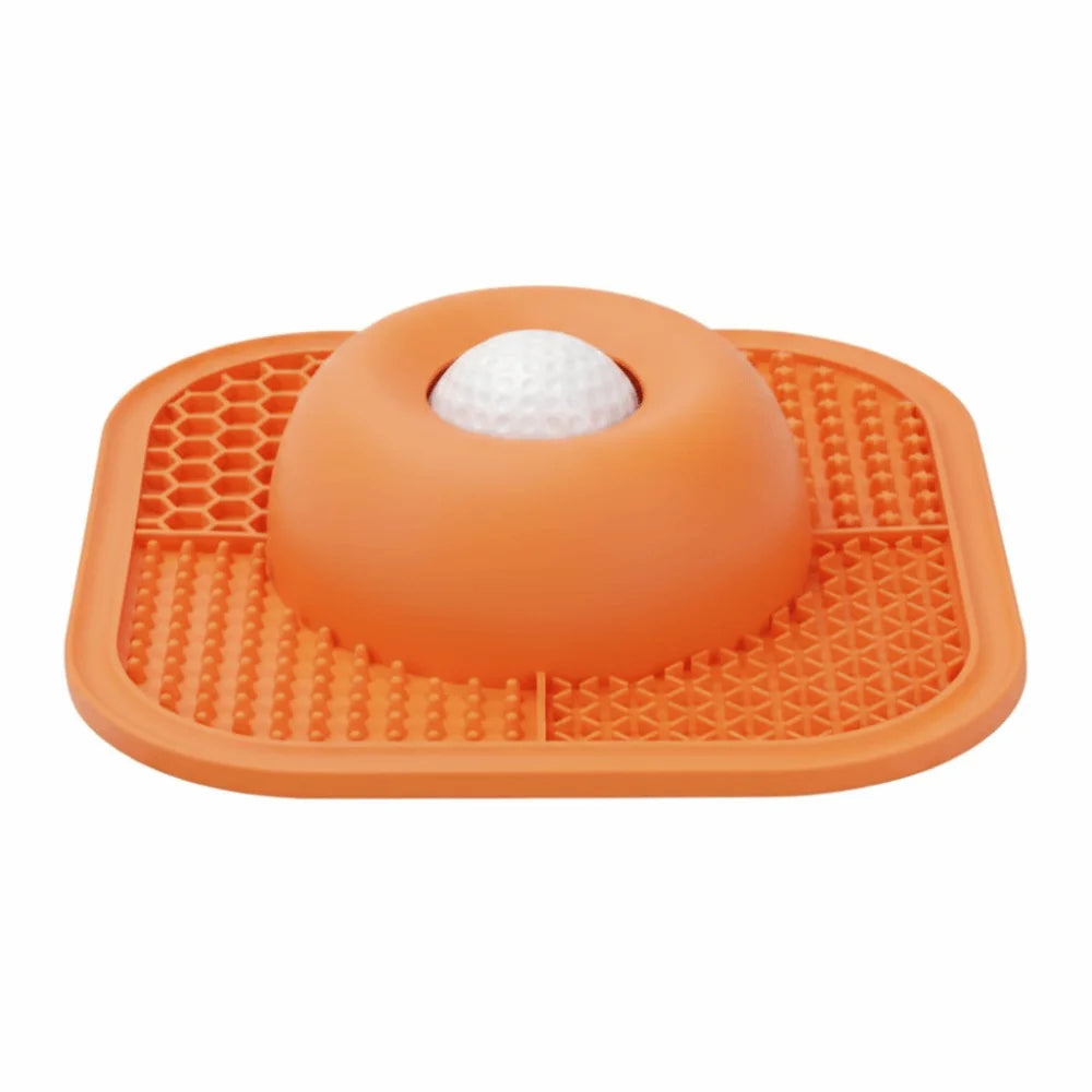 Lick & Roll Slow Feeder Ball — Treat Dispenser Lick Mat for Dogs