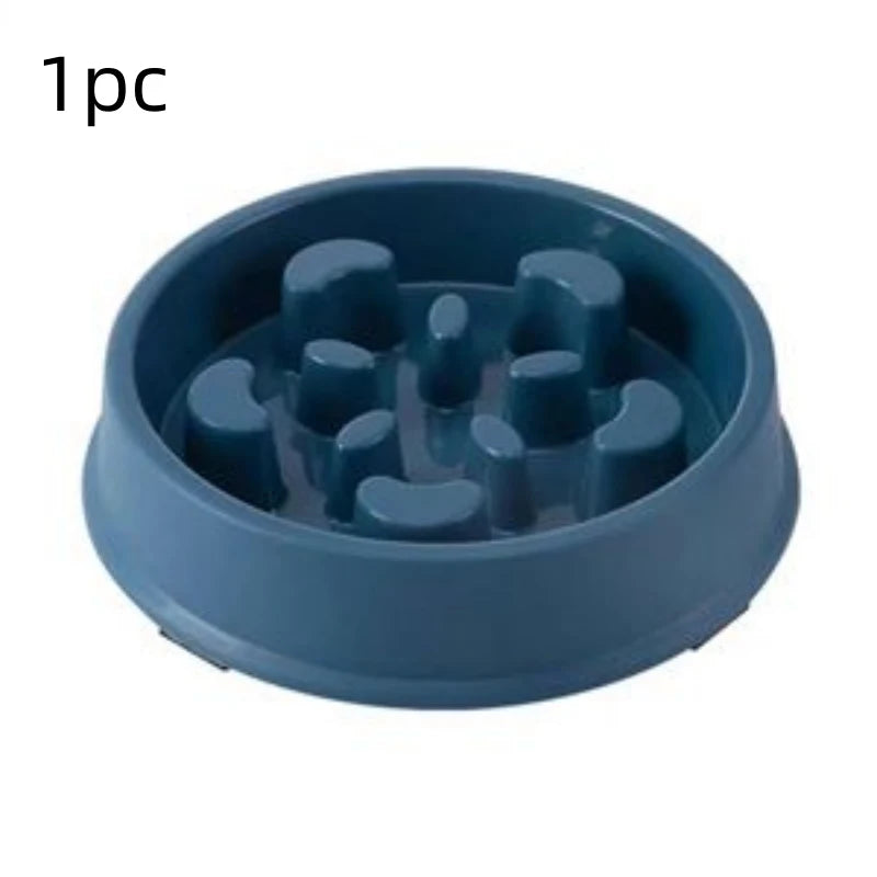 Anti-Choke Slow Feeder Bowl for Dogs & Cats — Anti-Tip Base