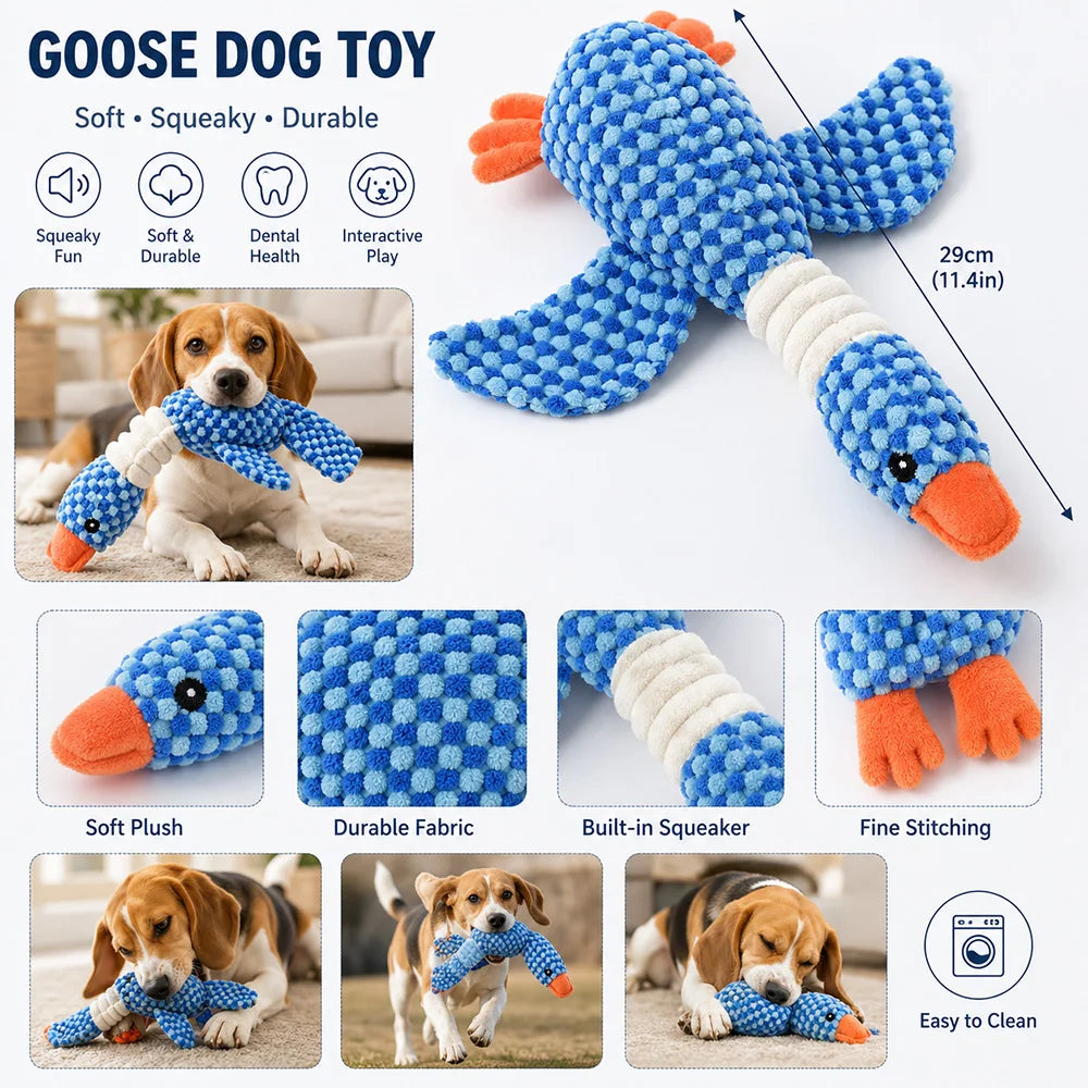 Anxiety-Relief Plush Toy with Squeaker — Soft Companion for Dogs & Cats