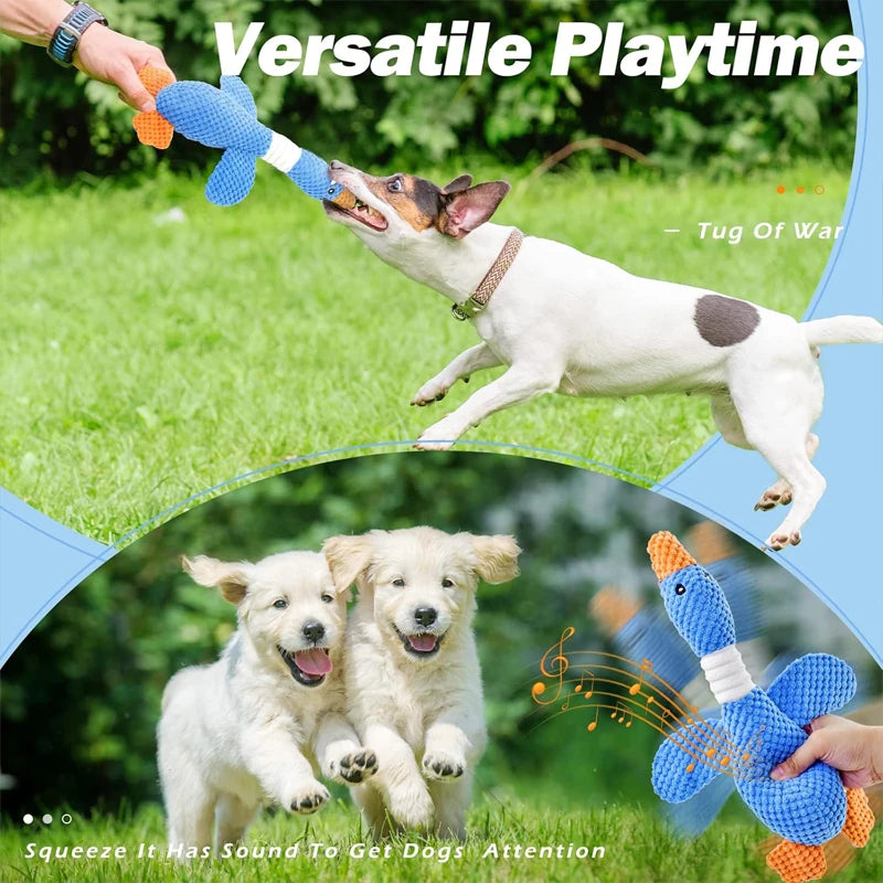 Interactive Quacking Duck Toy — Squeaky Chew Toy for Dogs
