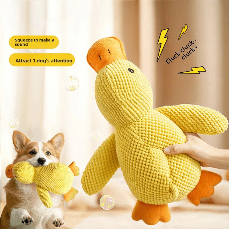 Interactive Quacking Duck Toy — Squeaky Chew Toy for Dogs