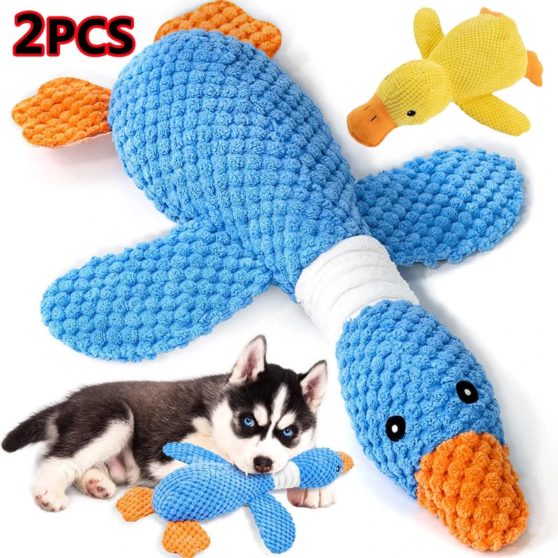 Interactive Quacking Duck Toy — Squeaky Chew Toy for Dogs