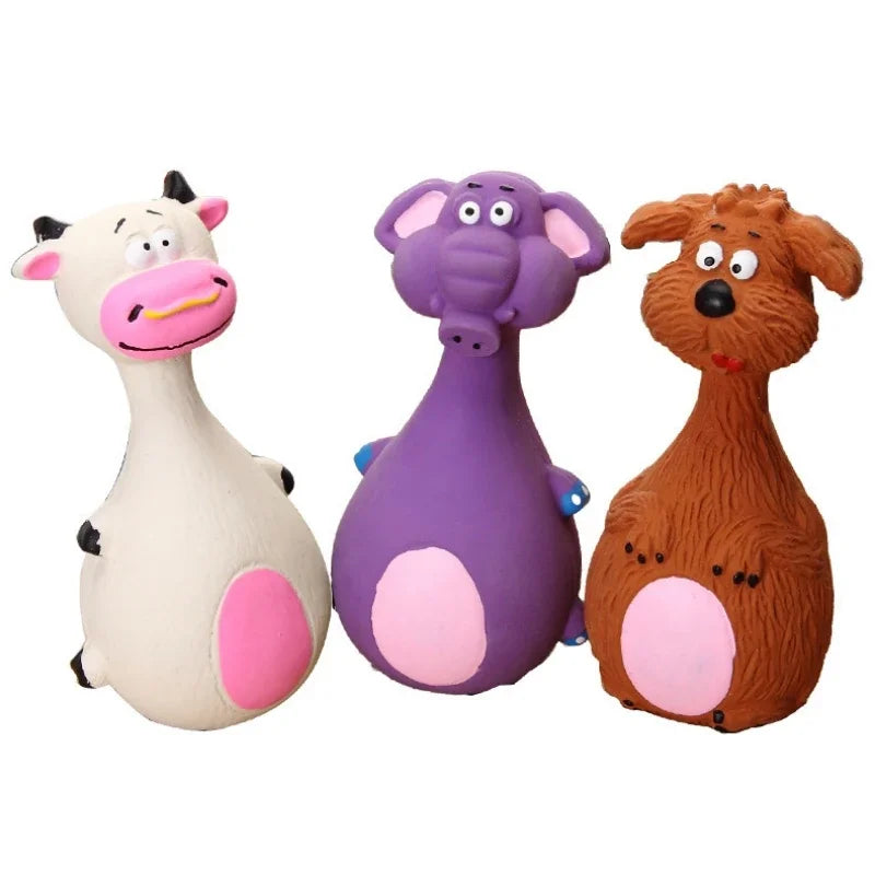 Vocal Latex Chew Toy — Interactive Sound Toy for Dogs & Cats