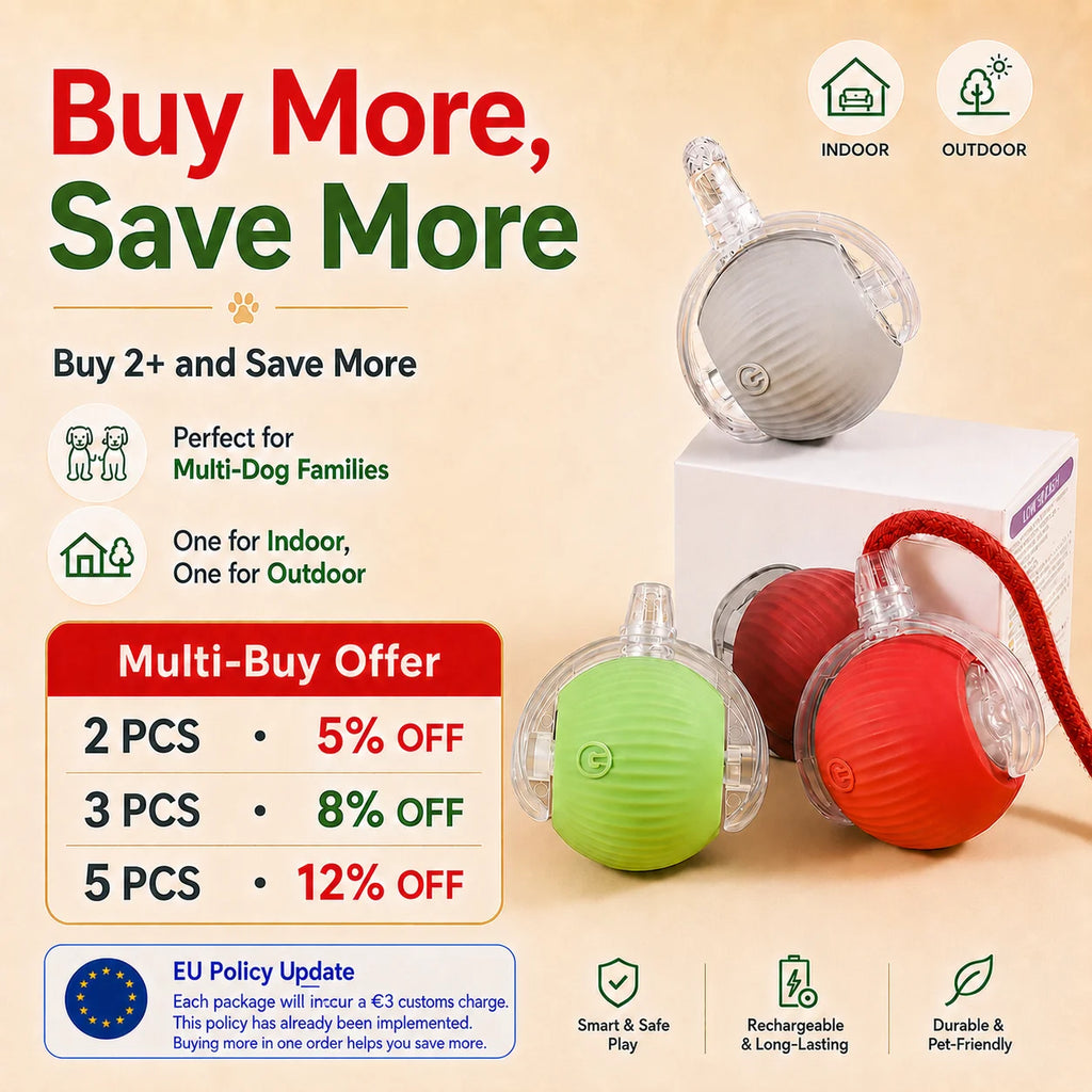 Smart Rolling Interactive Ball Toy — Motion-Activated Dog Toy